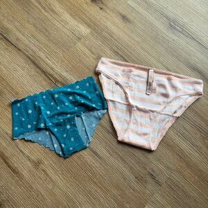 Victoria secret panties set of 2 - Noshow Size XS  - Bikini panty Size S